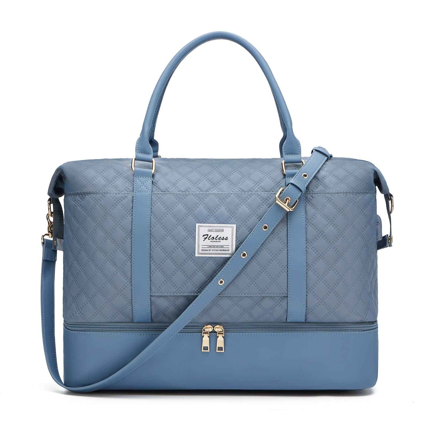 Quilted Business Overnight Travel Duffel Bag