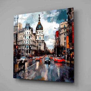 Spain Glass Wall Art Tempered Glass Abstract Decor Modern Home Wall Sculpture