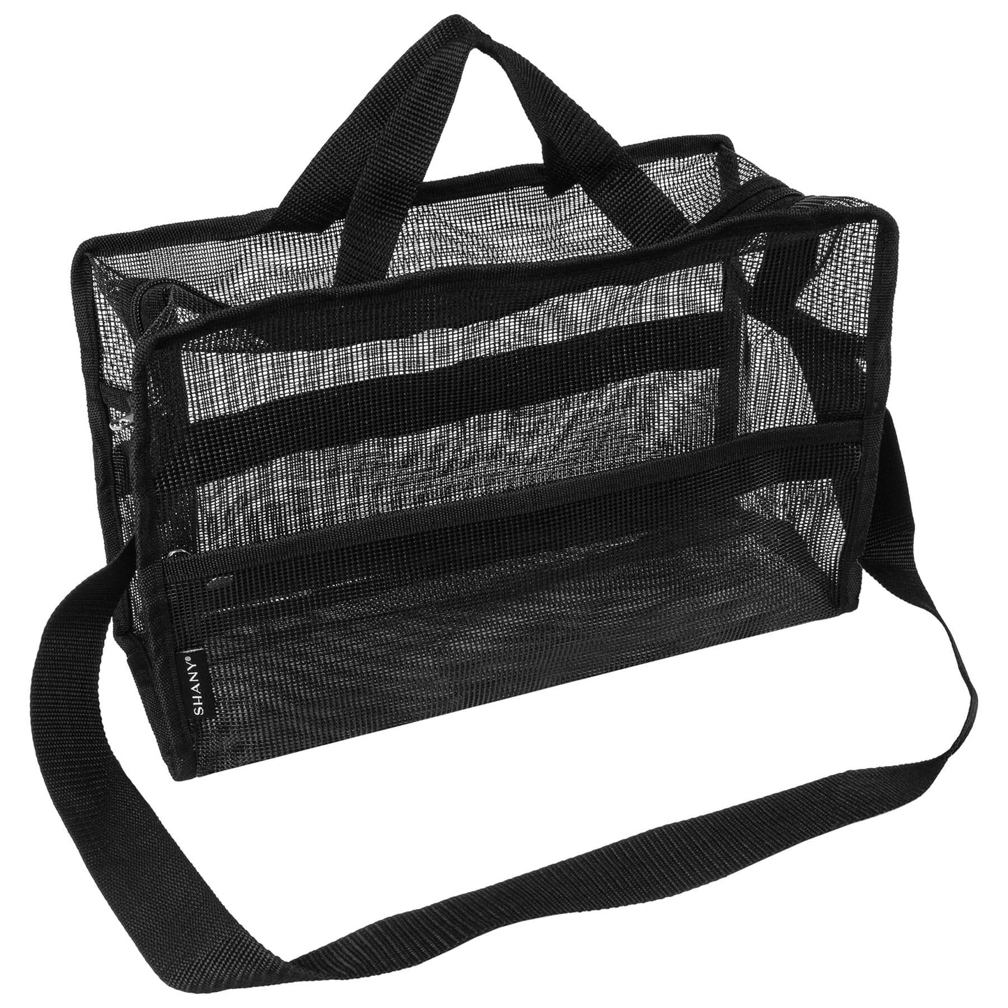 Collapsible Mesh Bag and Travel Tote in Black - Versatile and Convenient Solution - Rosetta Creative Boutique