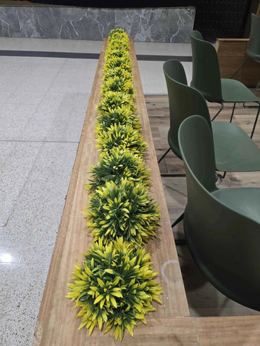 Small Potted Artificial Decorative Yellow Lily Plant UV Resistant 20cm