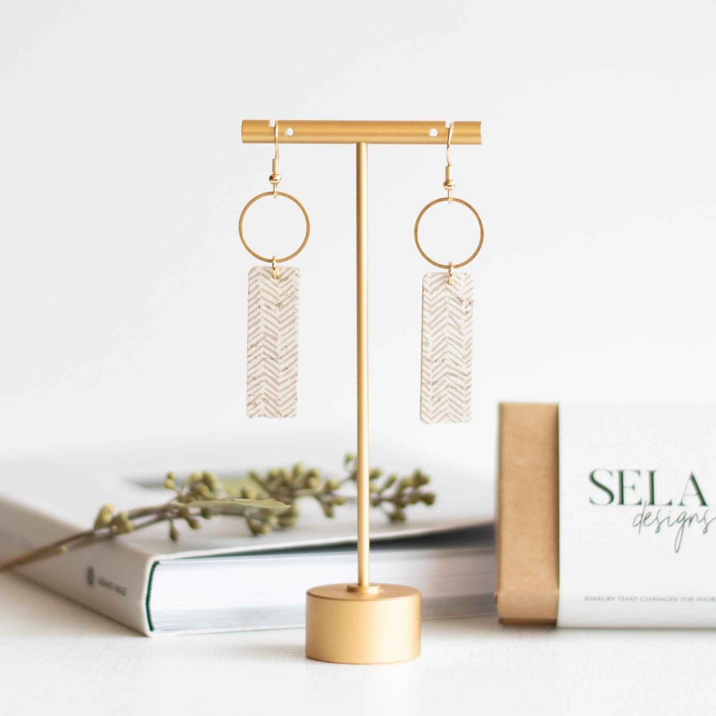 Soft Taupe Mia Earrings