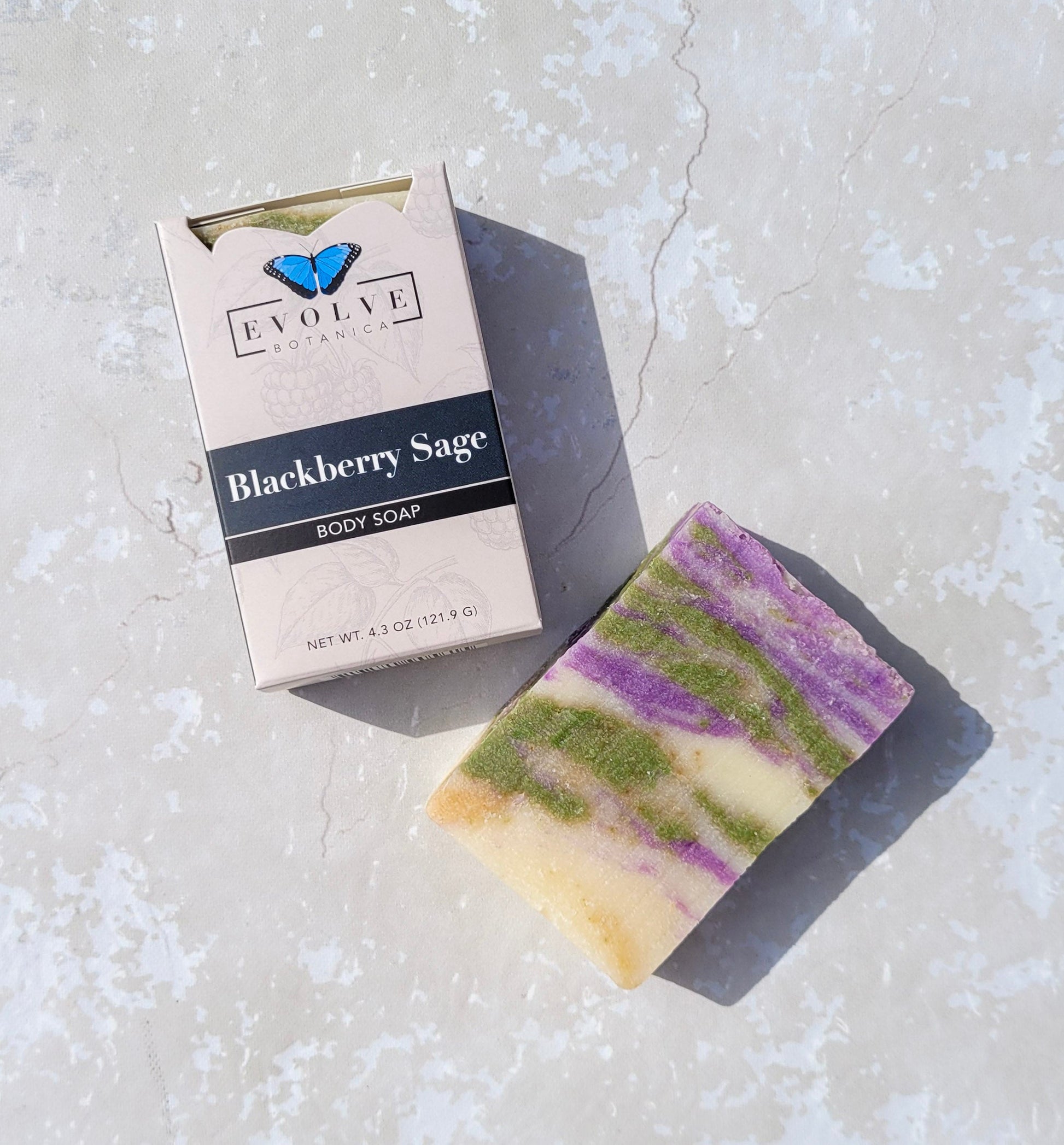 Evolve Botanica Blackberry Sage Natural Standard Soap - Rosetta Creative Boutique