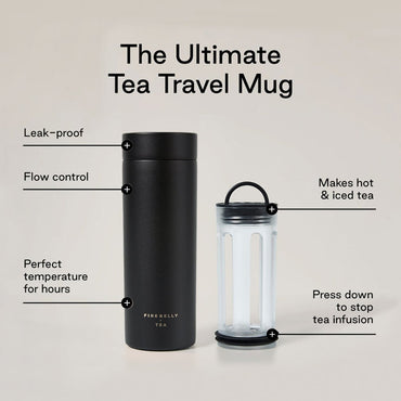 Stop Infusion Travel Mug With Infuser For Tea On The Go - Rosetta Creative Boutique