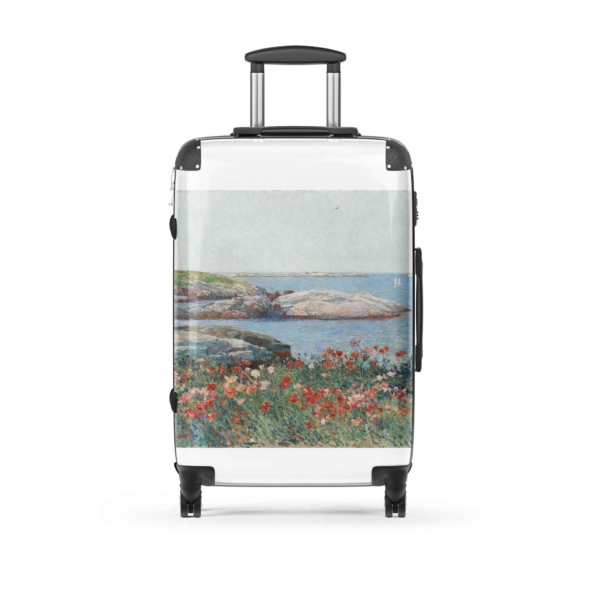 Childe Hassam Suitcase - Poppies Isles of Shoals Hard-Shell Case for Art Lovers - Rosetta Creative Boutique
