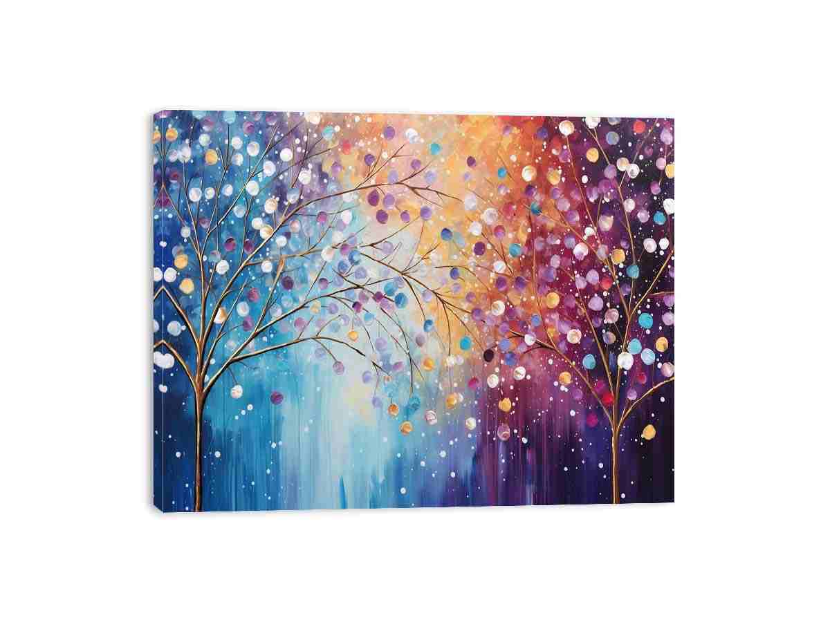 Sparkle Tree Art Canvas Print JetGirl Art Landscape - Rosetta Creative Boutique