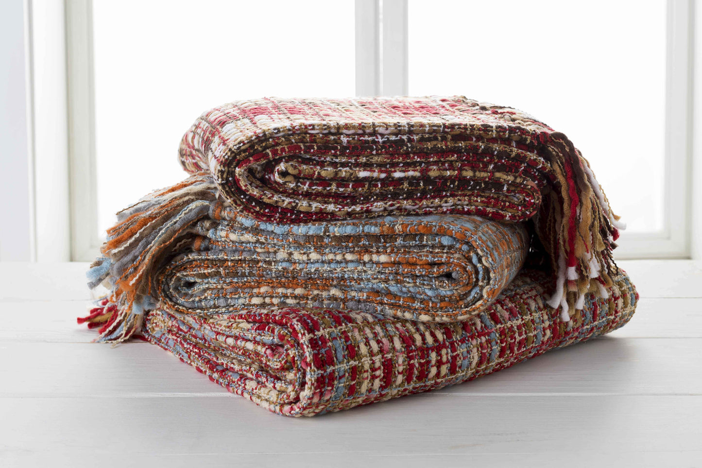 Changling Burnt Orange Throw Blanket