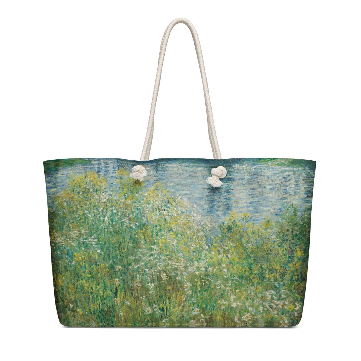 Banks of the Seine Weekender Bag - Oversized Vetheuil by Claude Monet Design - Rosetta Creative Boutique