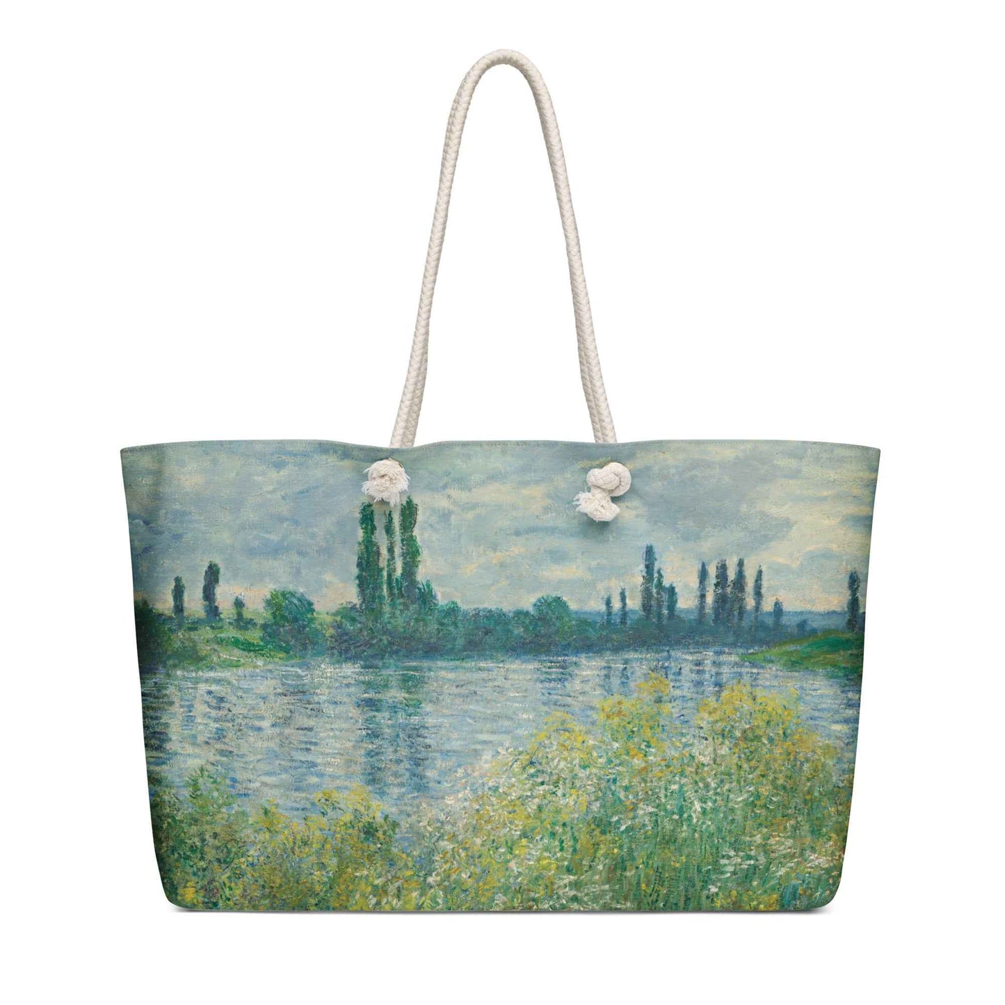 Banks of the Seine Weekender Bag - Oversized Vetheuil by Claude Monet Design - Rosetta Creative Boutique