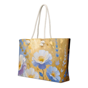 Floral Klimt-Style Oversized Bag for Travel - Exclusive by Rosetta Creative Boutique - Rosetta Creative Boutique