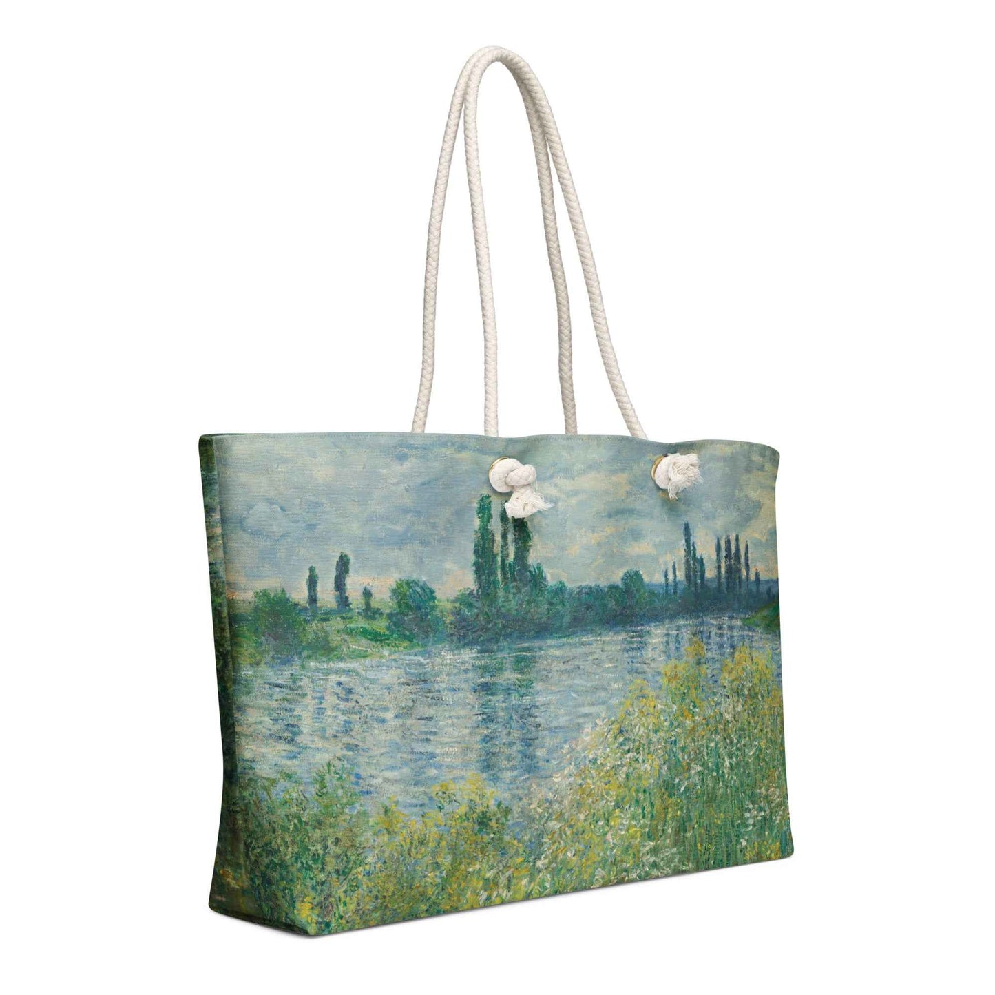 Banks of the Seine Weekender Bag - Oversized Vetheuil by Claude Monet Design - Rosetta Creative Boutique