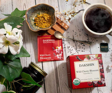 Organic Wild Cherry Blossom Tea - Wellness by Dakshin