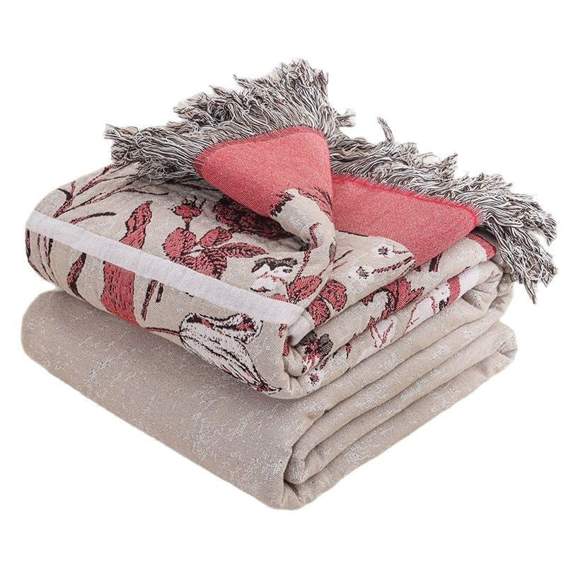 Towel Blanket Cotton Double Air Conditioner Summer Blanket