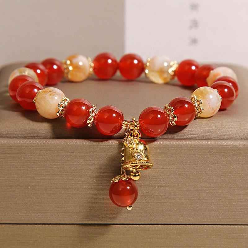 New Chinese Style Red Agate Crystal Bracelet