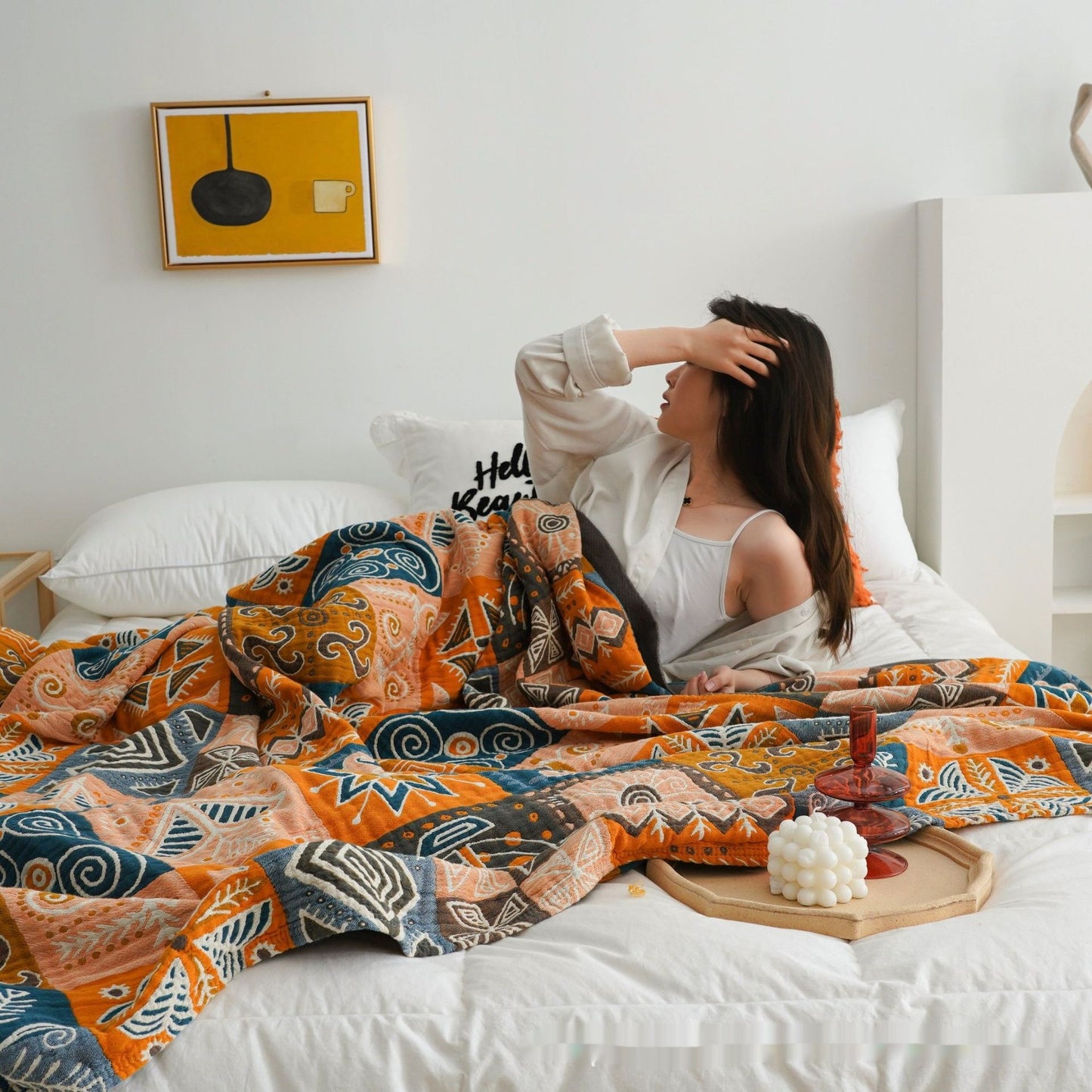 Pure Cotton Gauze Summer Towel Quilt – Breathable & Lightweight