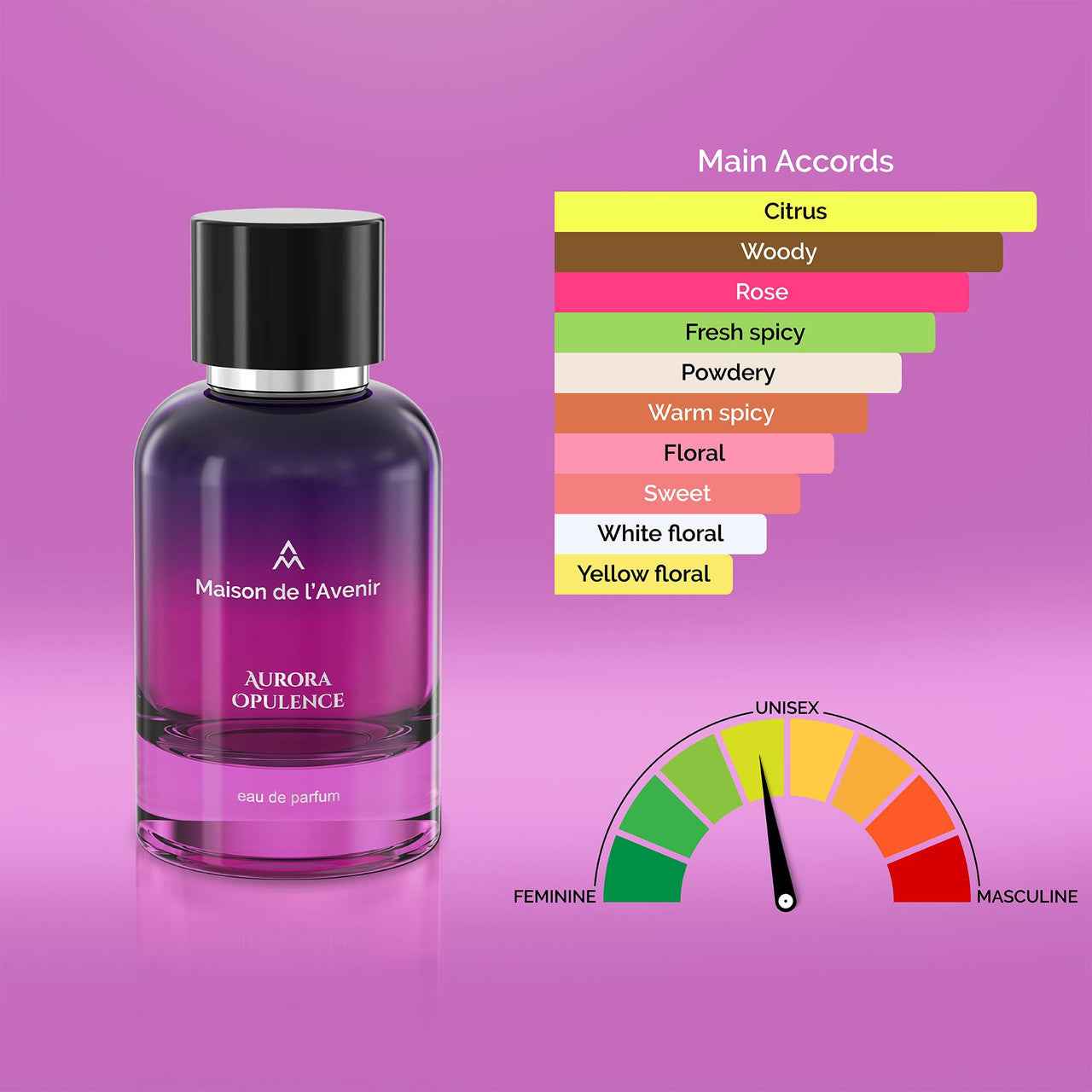 Maison De L'Avenir Aurora Opulence EDP 3.4 Oz Niche Fragrance