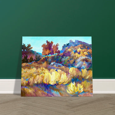"Rock Ridge" Landscape I 20x24 inch Canvas Art Print I Original Artwork by American Artist Barbara Cleary - Rosetta Creative Boutique