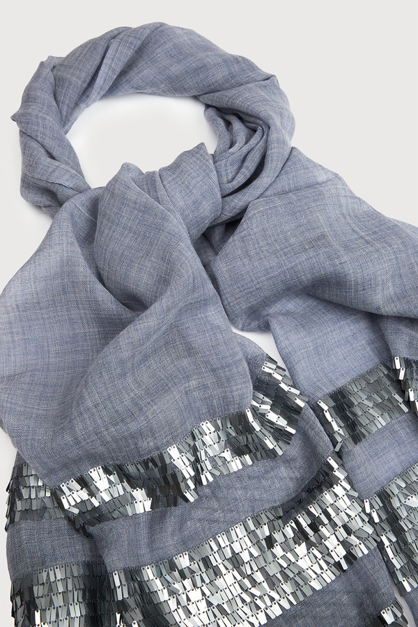 Fringe Sequins Scarf