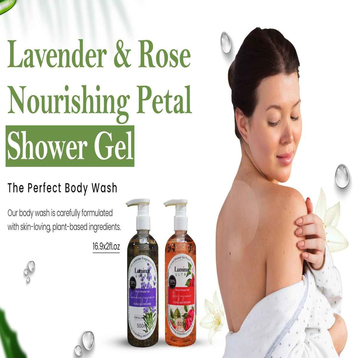 Luminus Lavender and Rose Body Wash Hydrating Moisturizing Formula