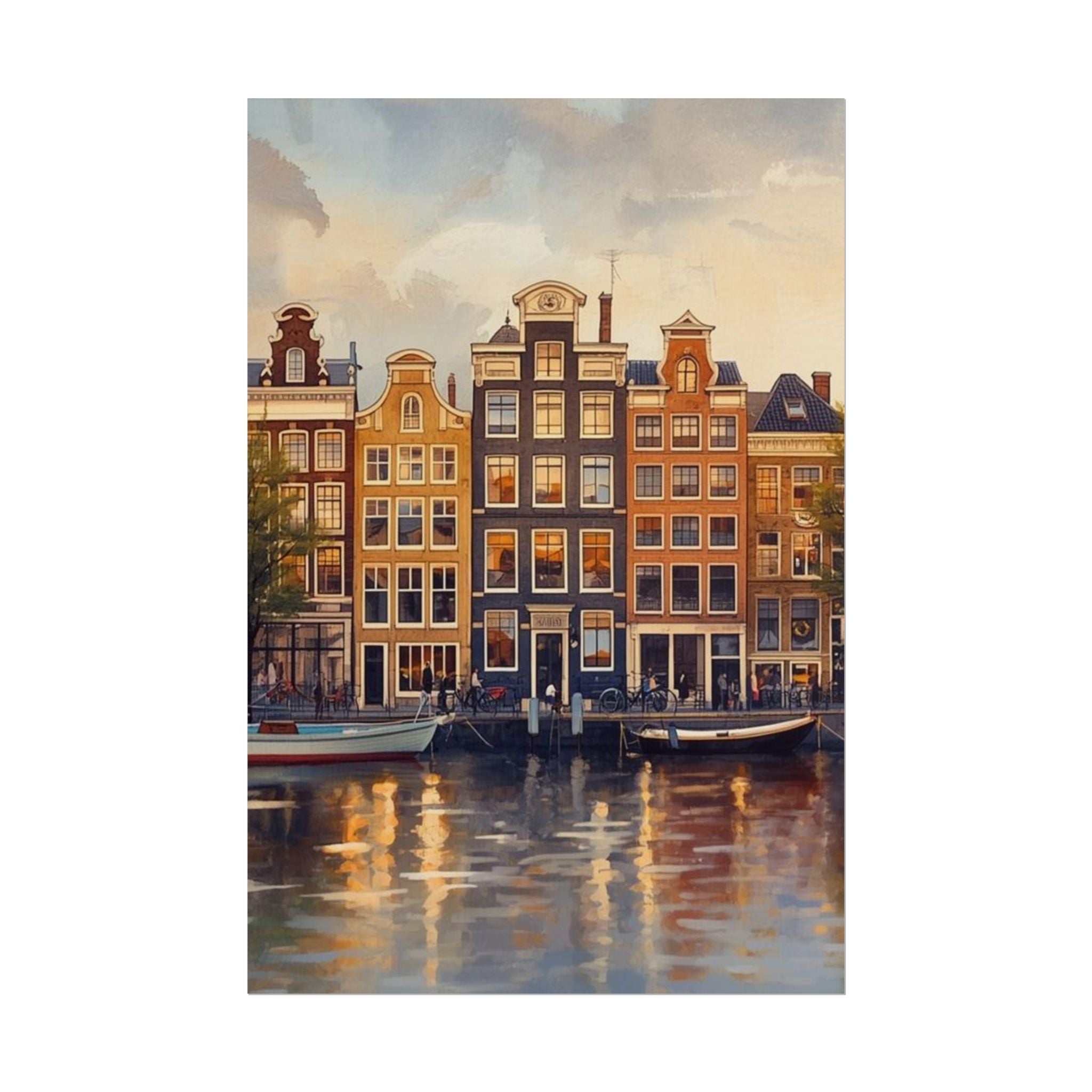 Amsterdam Rolled Posters Vintage City Art Travel Decor - Rosetta Creative Boutique