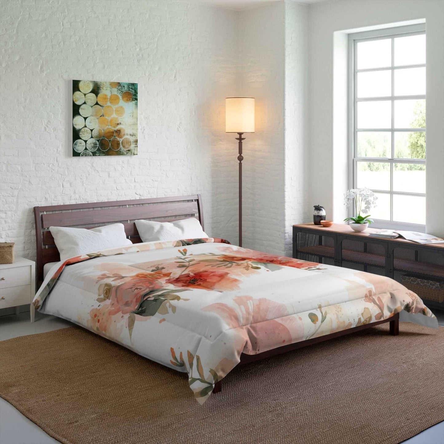 Beautiful Floral Cozy Comforter