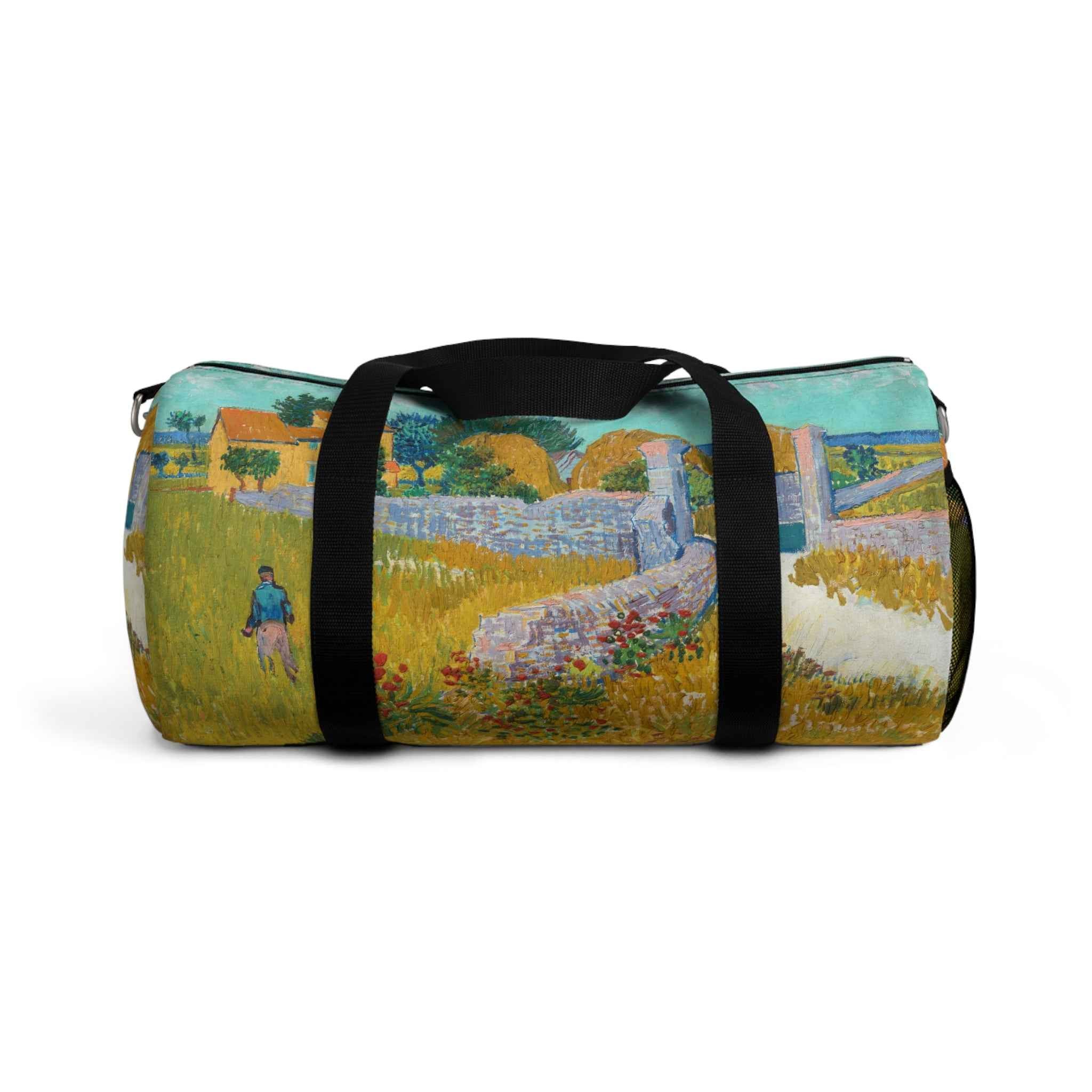 Farmhouse in Provence Duffel Bag - Artistic Travel Luggage for Gym, Weekend Getaways & Unique Gifts for Art Lovers - Rosetta Creative Boutique