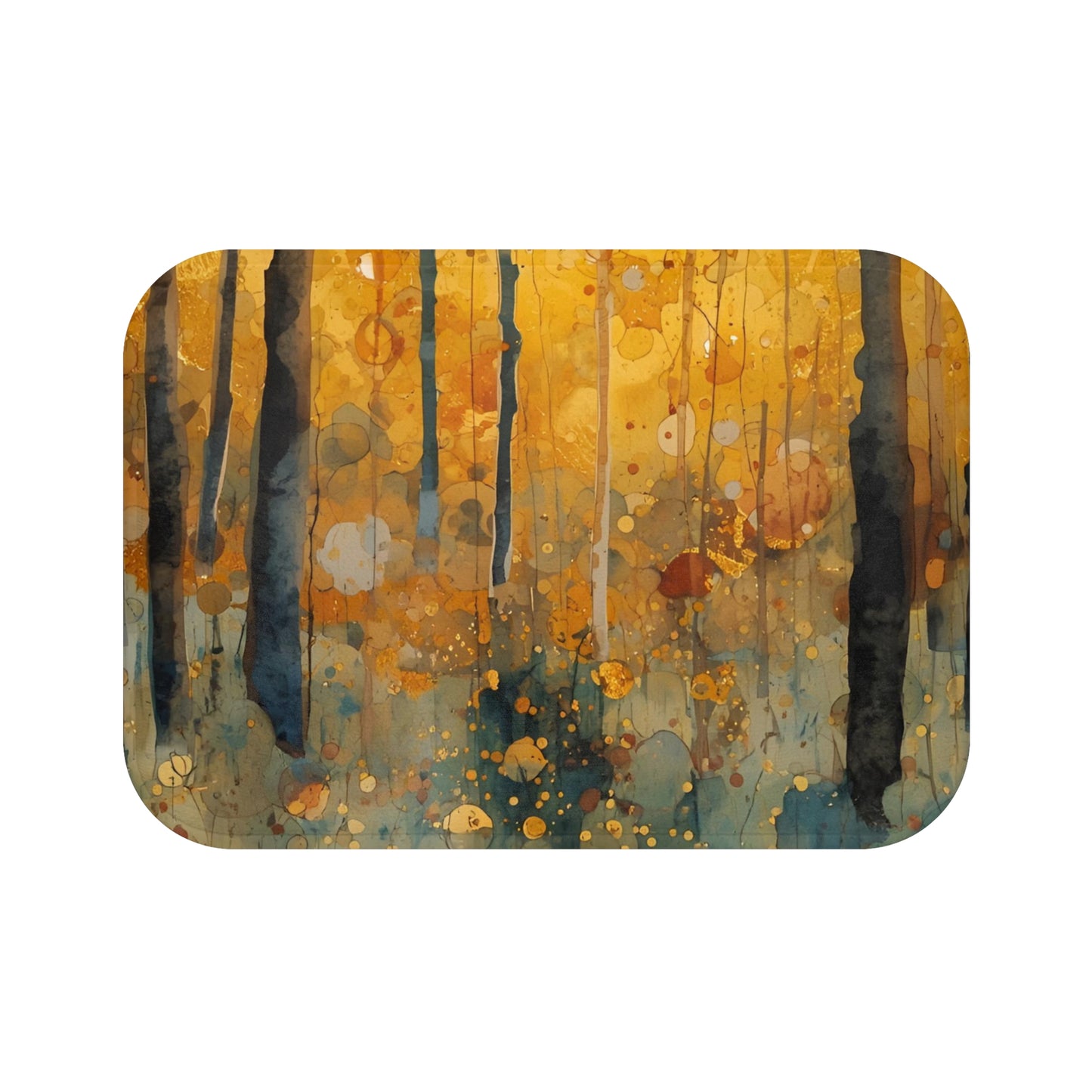 Autumn Forest Bath Mat Cozy Home Decor Fall Bathroom Accessory