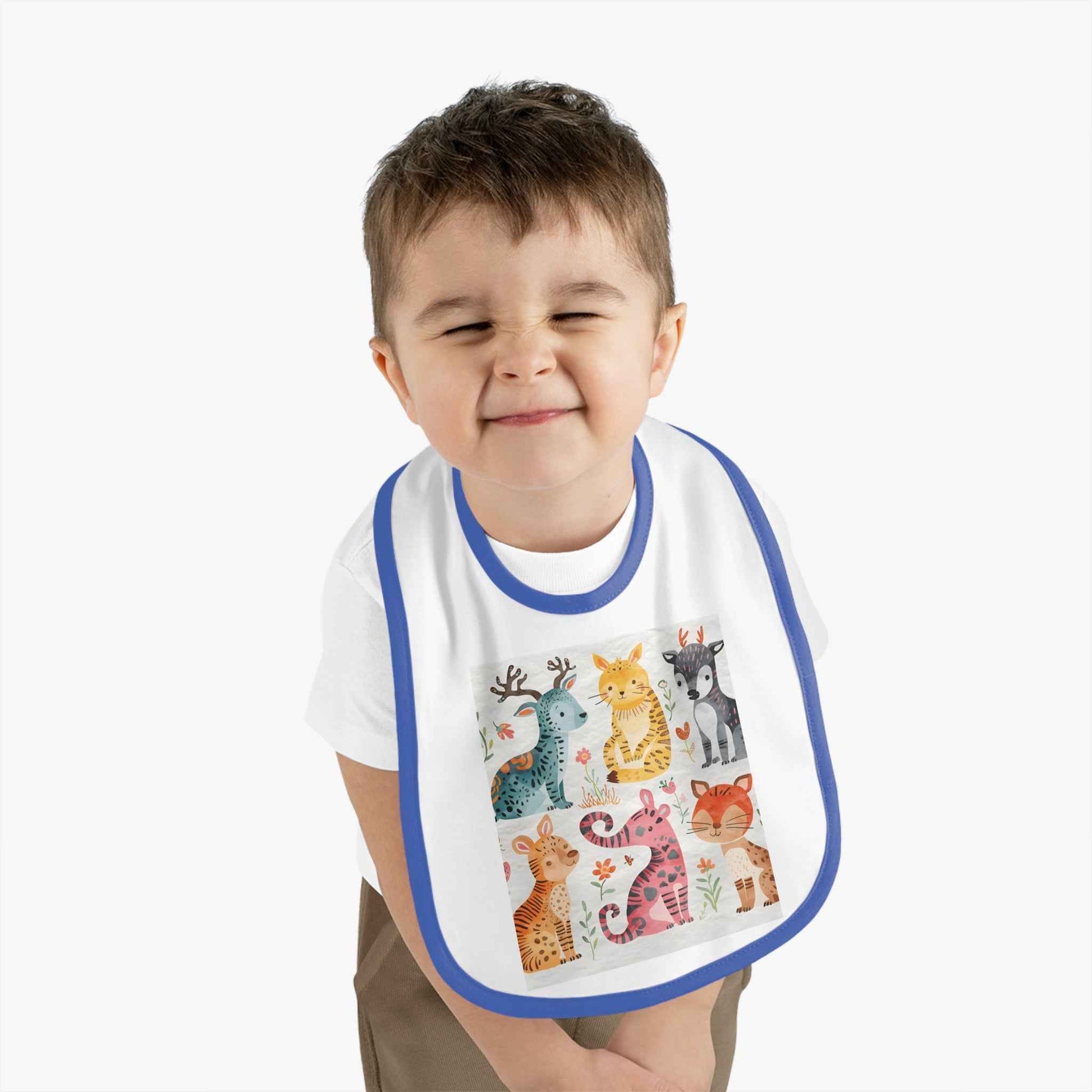 Adorable Animal Print Baby Bib for Messy Mealtimes