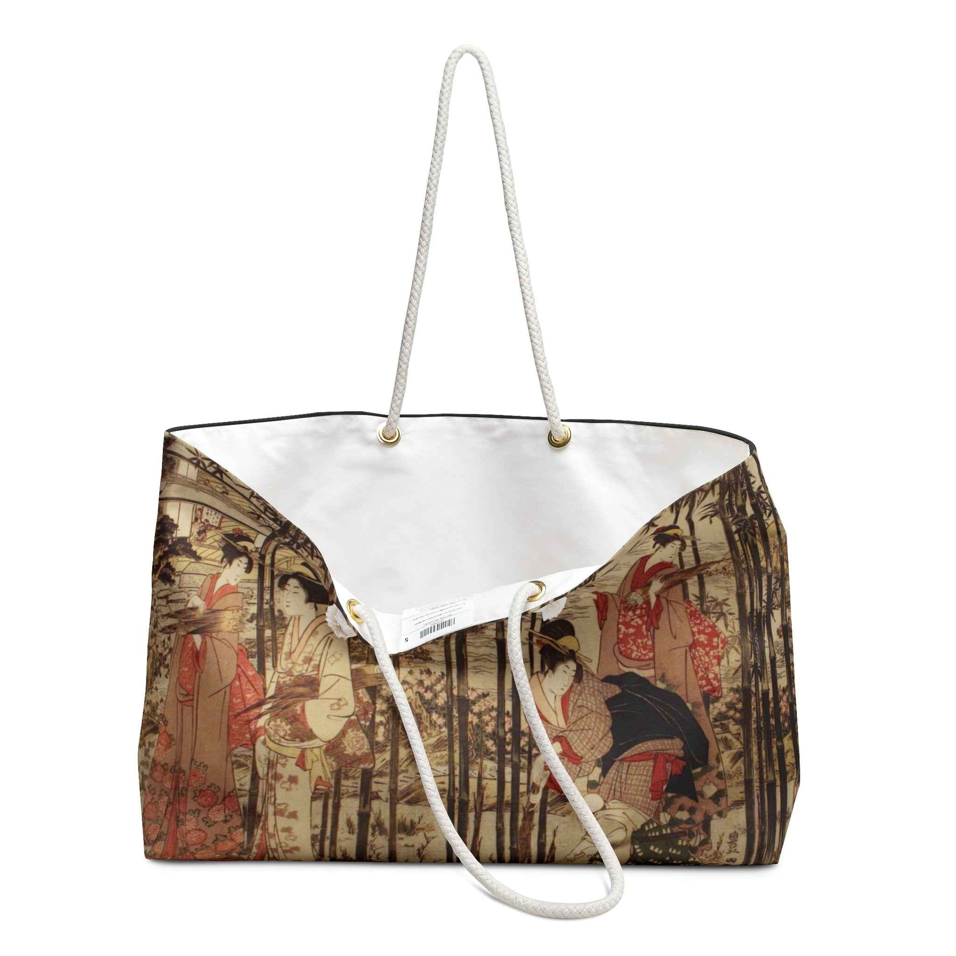 Vintage Japanese Art Weekender Bag