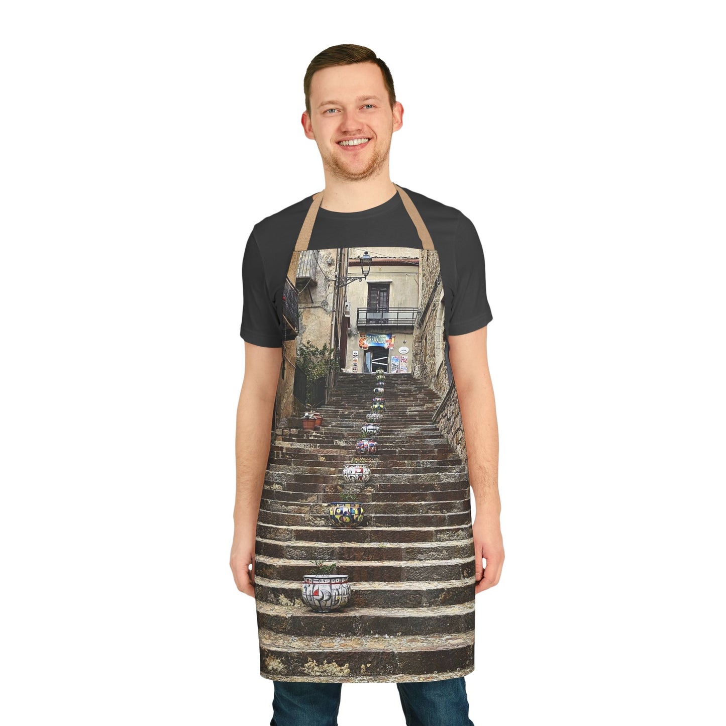 Artistic Sicilian Town Apron with 5-Color Straps, Kitchen Gift for Home Chefs, Unique Cooking Gear, Ideal for Art Lovers, Perfect for [...]