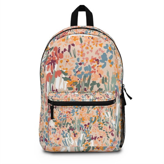 Floral Backpack - Stylish Floral School Bag, Trendy Tote for Students, Floral Design Backpack, Perfect for Spring Outings, Travel