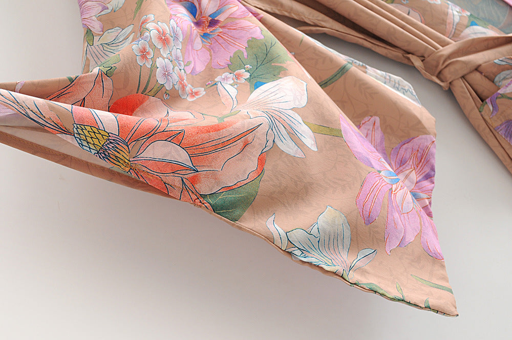 Peacock Print Kimono Cardigan Jacket Streetwear Loose Fit