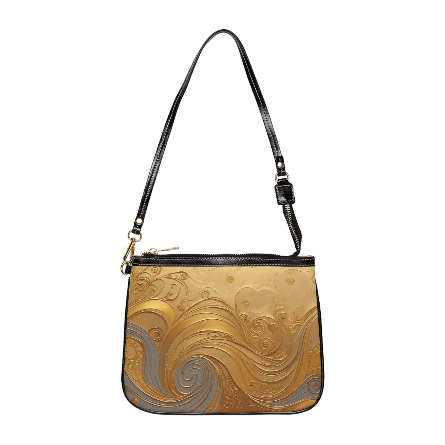 Elegant Small Shoulder Bag in Golden Waves Design, Fashion Accessory, Gift for Her, Stylish Handbag for Any Occasion, Evening Bag, [...]