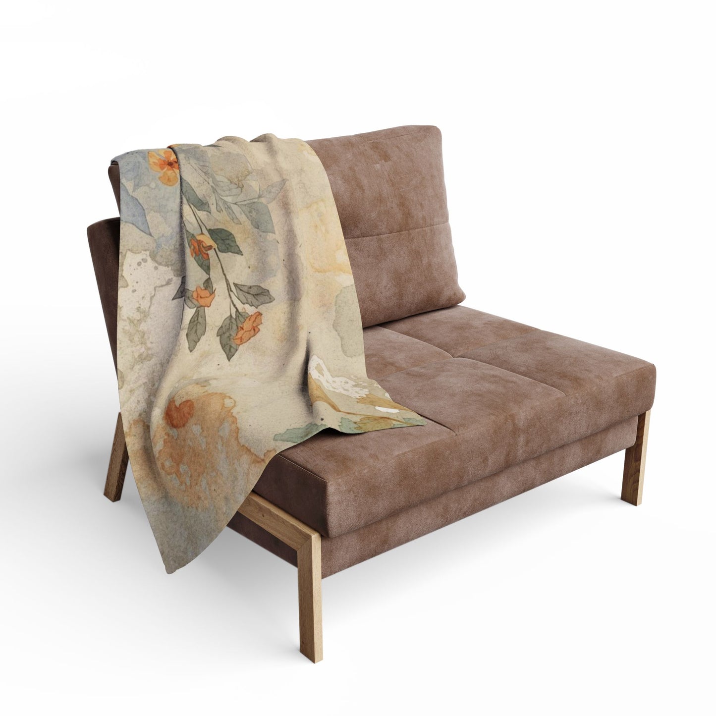 Cozy Floral Arctic Fleece Blanket, Soft Throw for Home Decor, Gift for Housewarming, Relaxing Evenings, Lightweight Blanket - Rosetta Creative Boutique