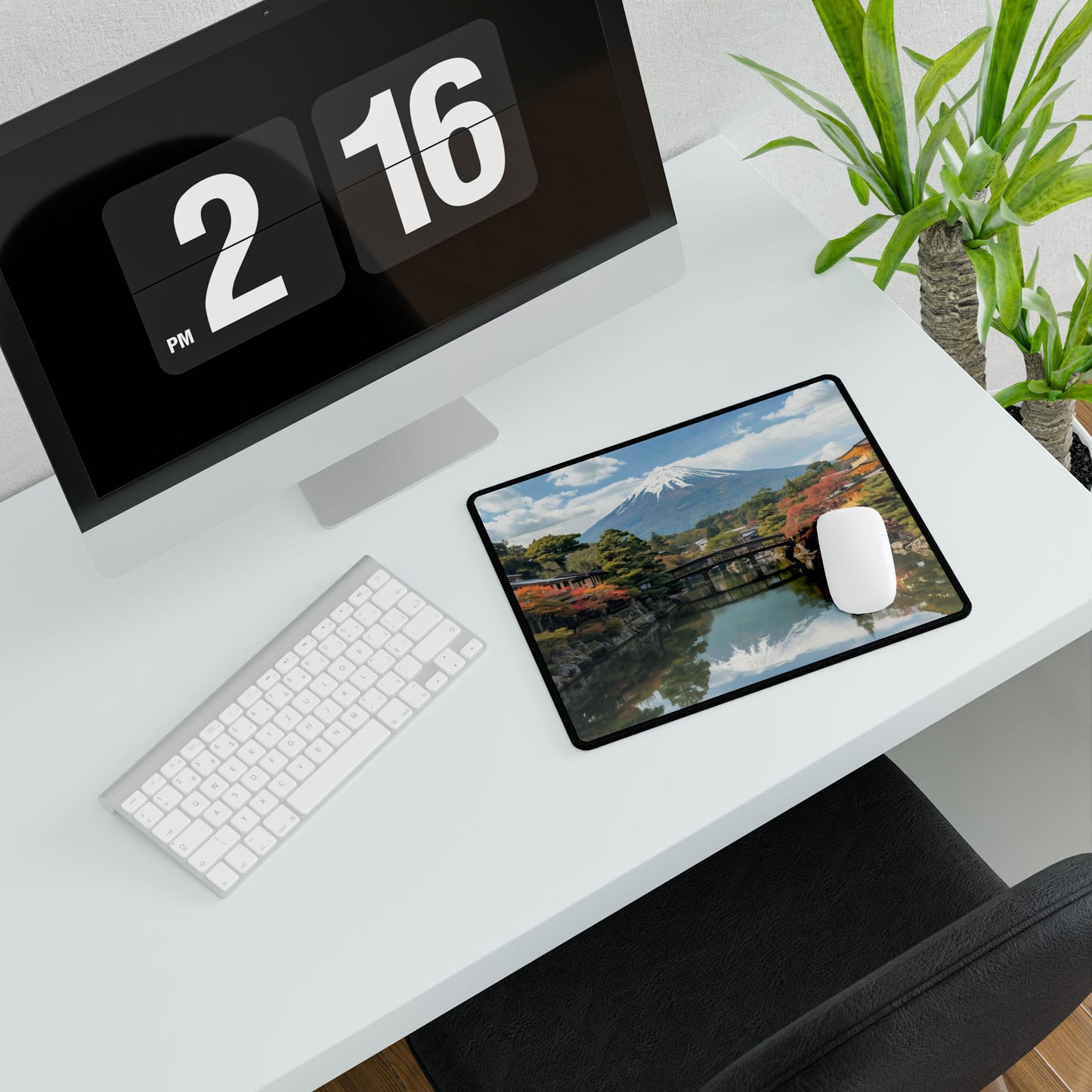 Japanese Landscape Desk Mat For Home Office And Workspace Decor