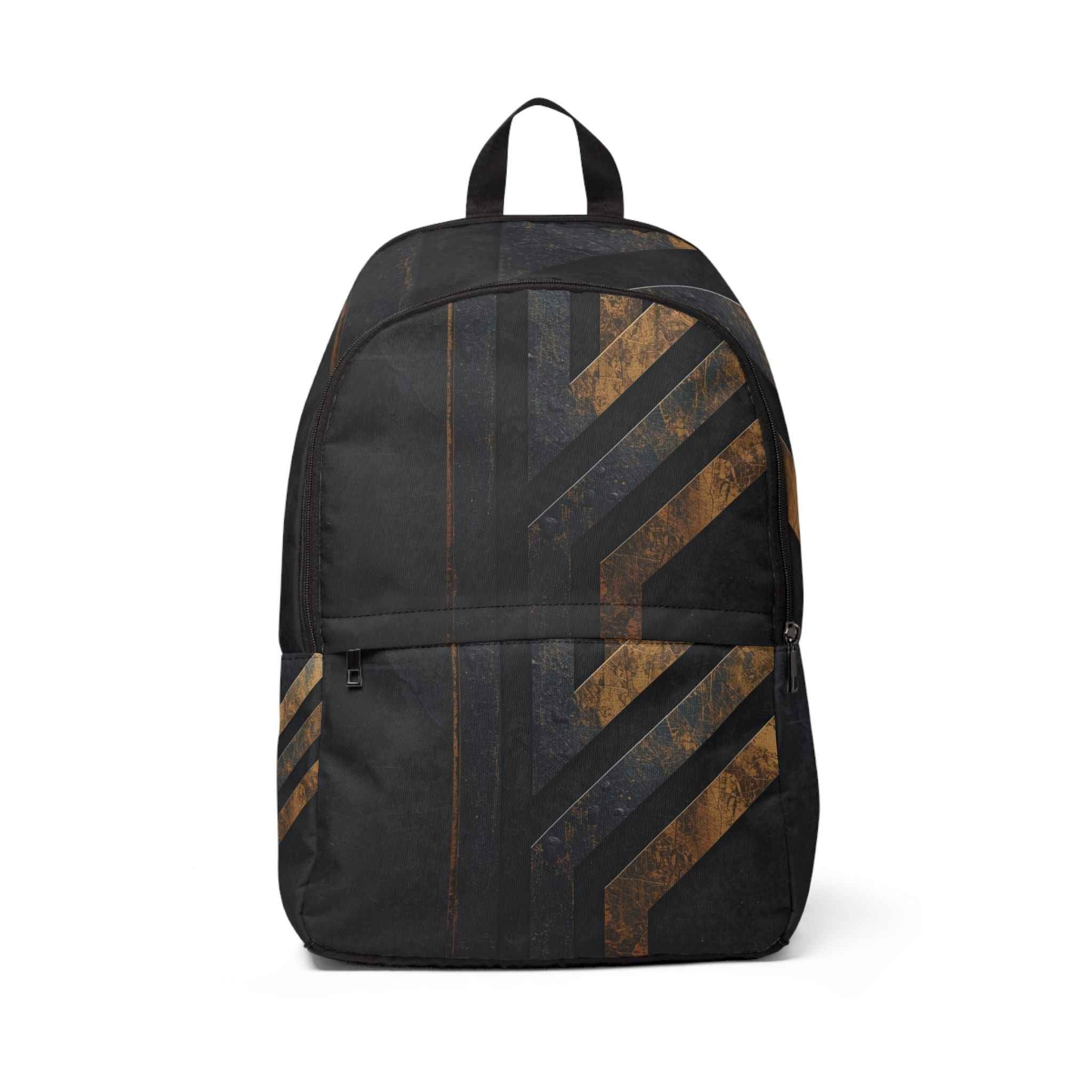 Stylish Waterproof Backpack by Rosetta Creative Boutique, Trendy Backpack for School, Travel Backpack, Geometric Design Bag, Unique Jeans Accessories