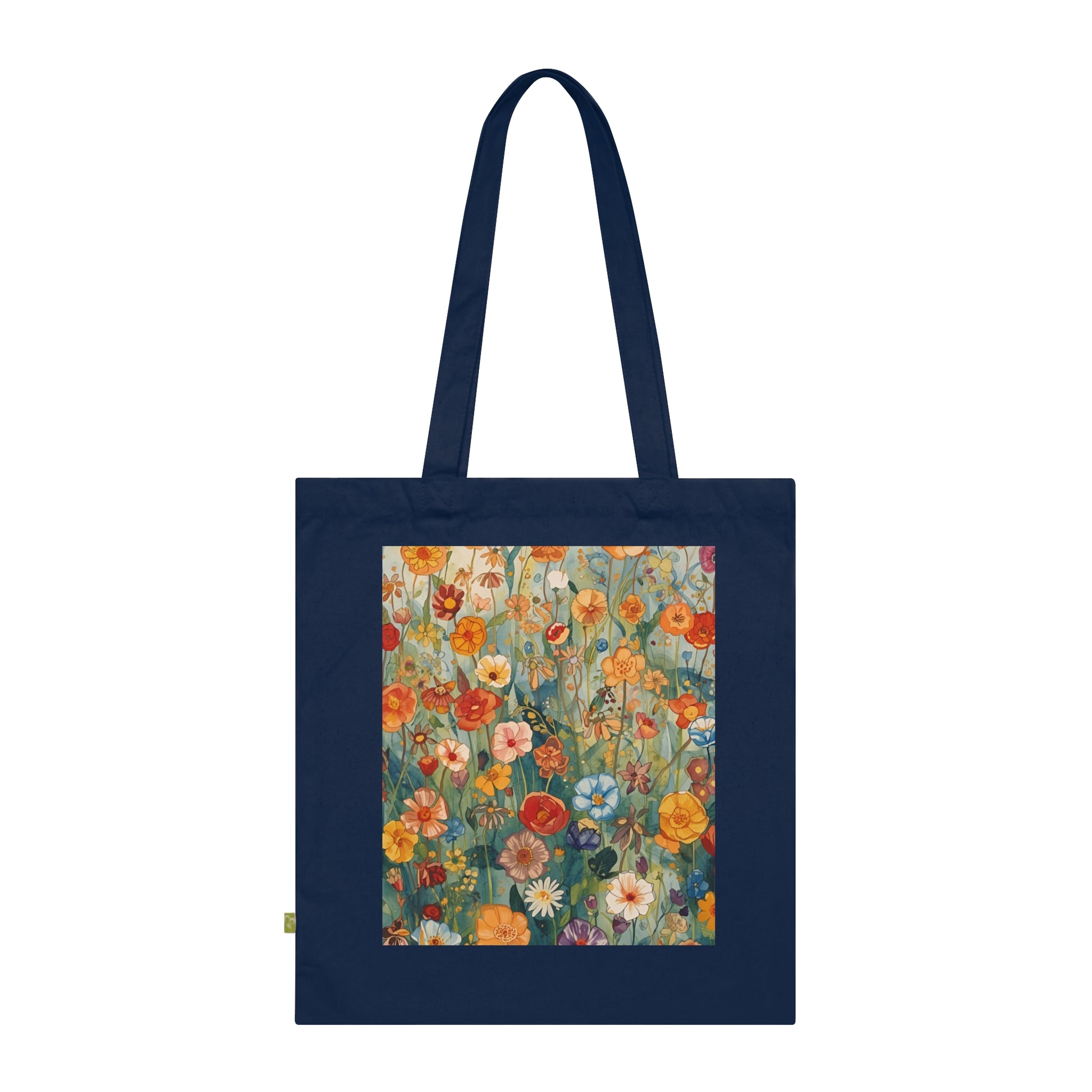 Floral Organic Cotton Tote Bag Eco Friendly Shopping Tote - Rosetta Creative Boutique