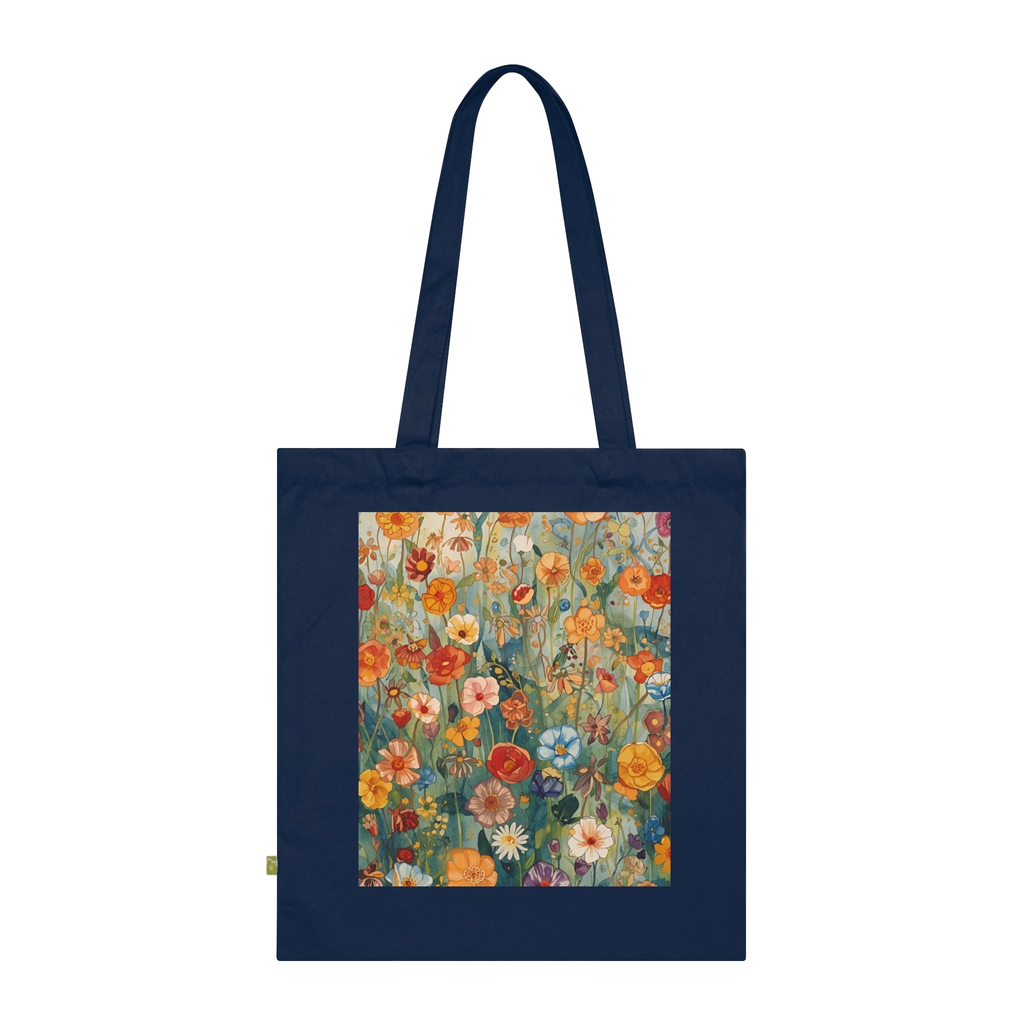 Floral Organic Cotton Tote Bag Eco Friendly Shopping Tote - Rosetta Creative Boutique