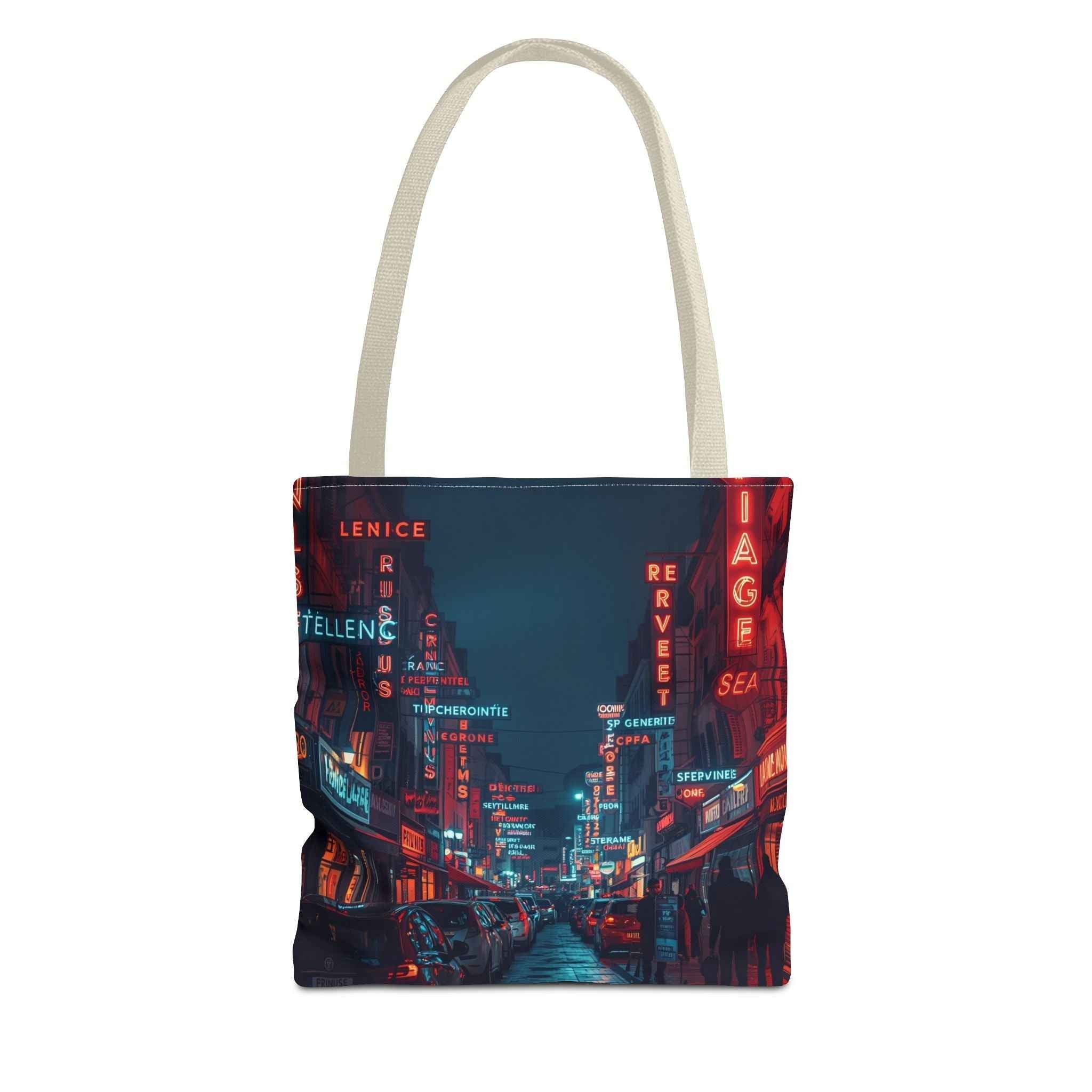 Urban Nightlife in France Tote Bag - Stylish and Versatile for Everyday Use