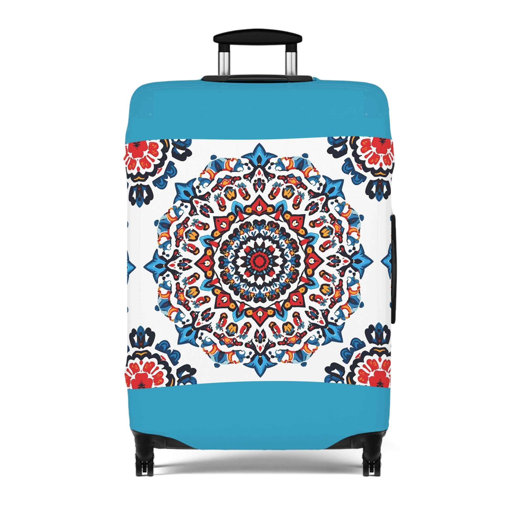 Colorful Mandala Luggage Cover - Travel in Style