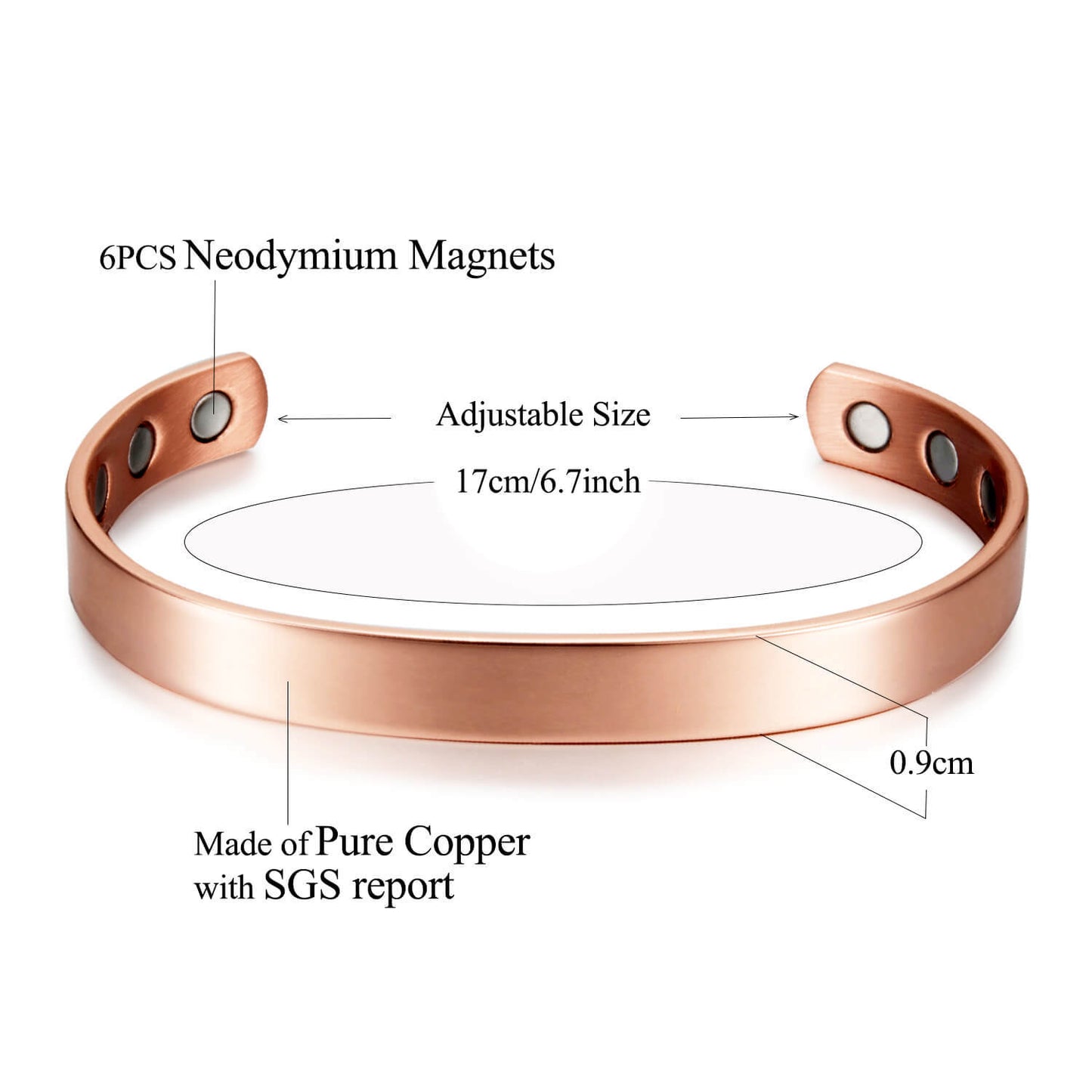 Red Copper Magnetic Therapy Collection (Bracelet & Ring)