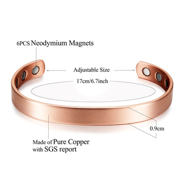 Red Copper Magnetic Therapy Collection (Bracelet & Ring)