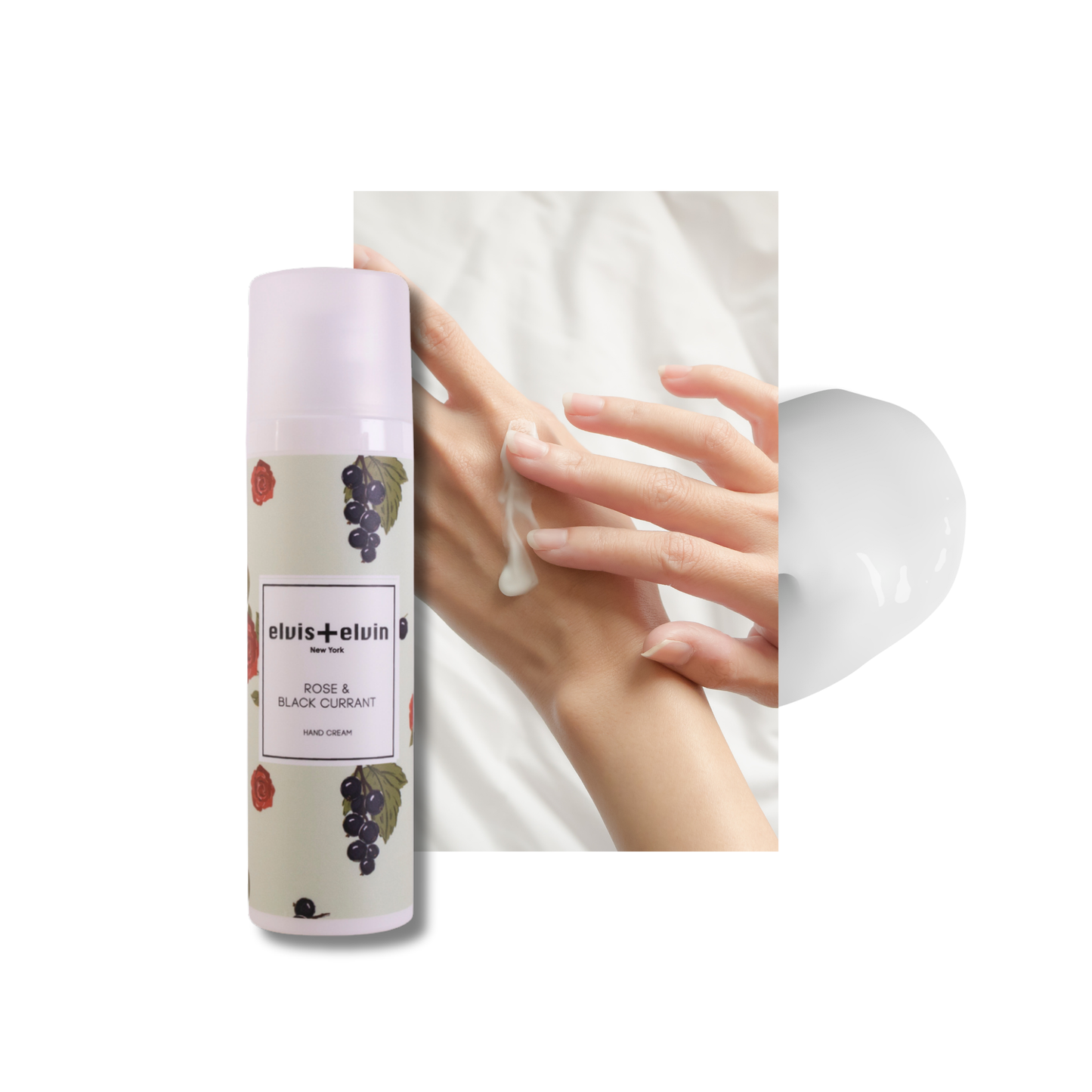 Rose & Black Currant Fragrance Hand Cream by elvis+elvin-2