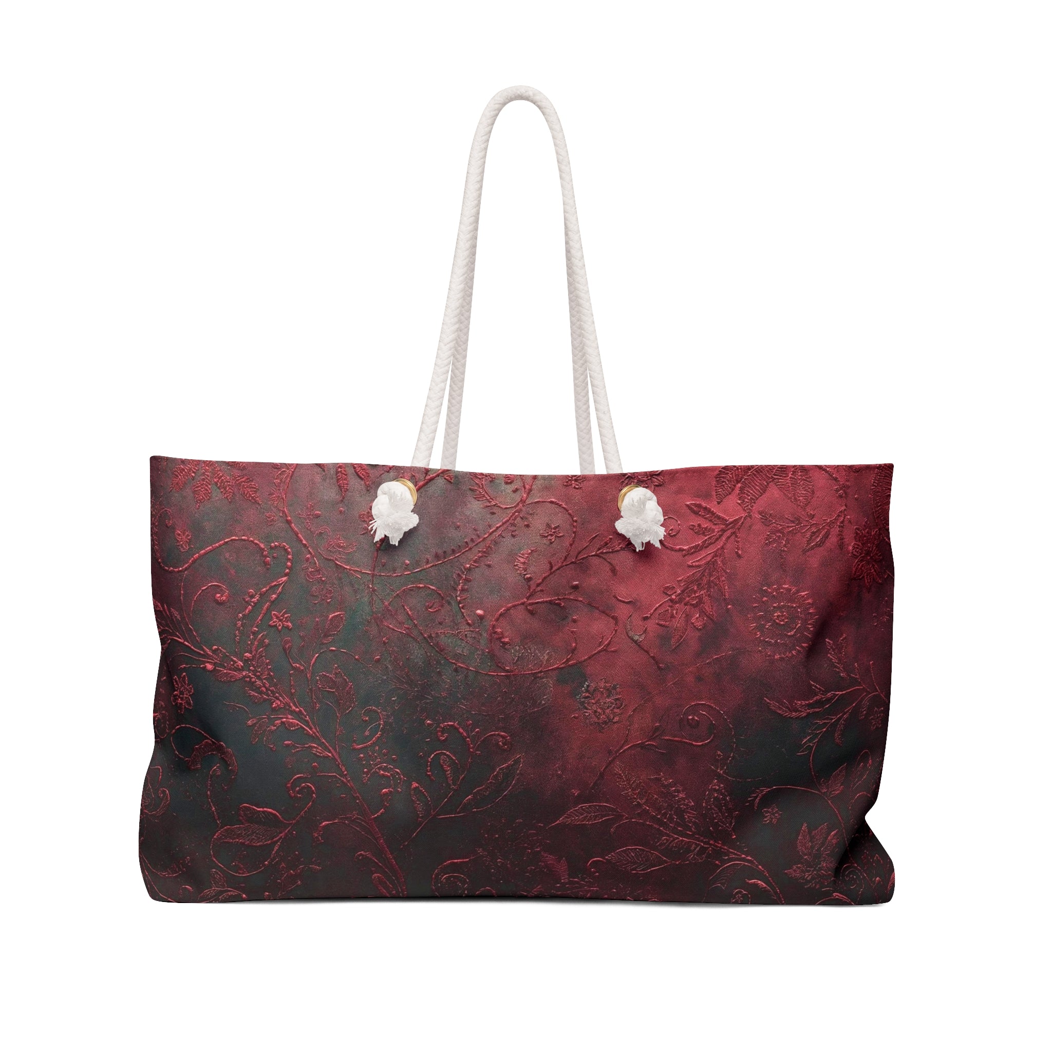 Elegant Floral Weekender Bag Travel Tote Carry On Bag - Rosetta Creative Boutique