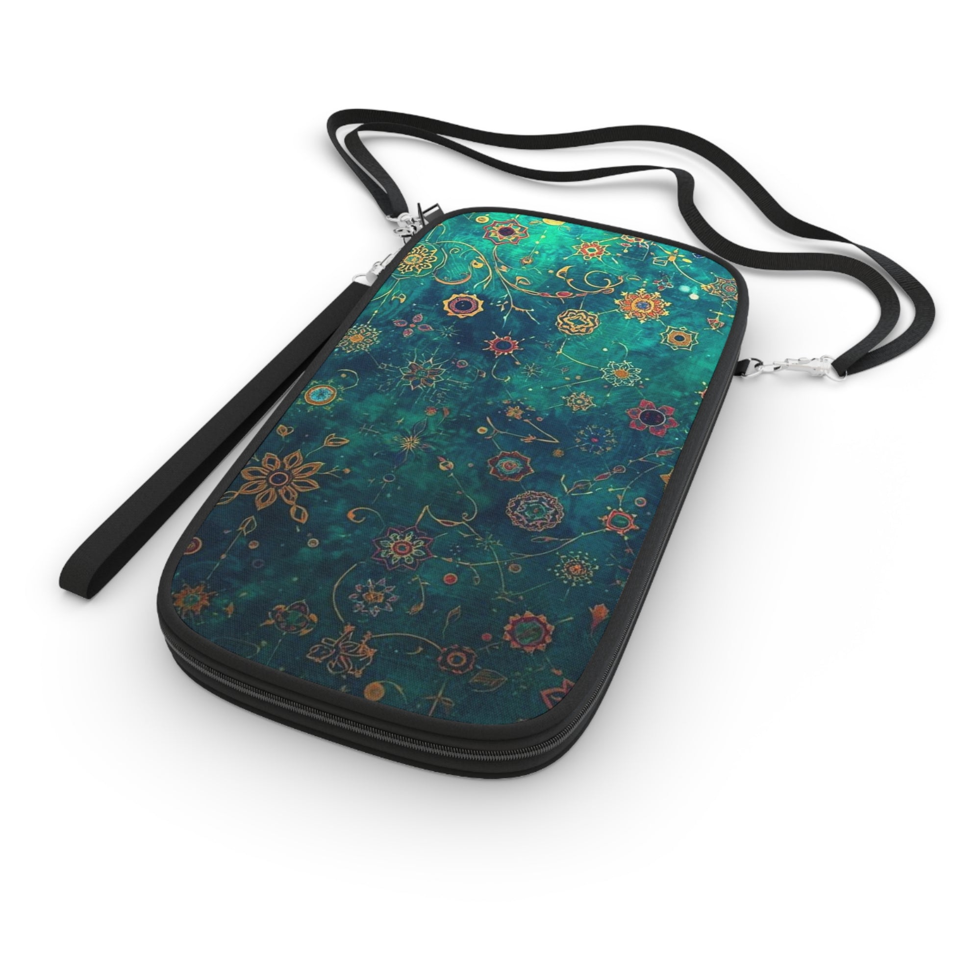 Whimsical Floral Passport Wallet, Travel Organizer, Gift for Travelers, Bohemian Style Travel Wallet, Holiday Travel Accessory, Floral [...] - Rosetta Creative Boutique