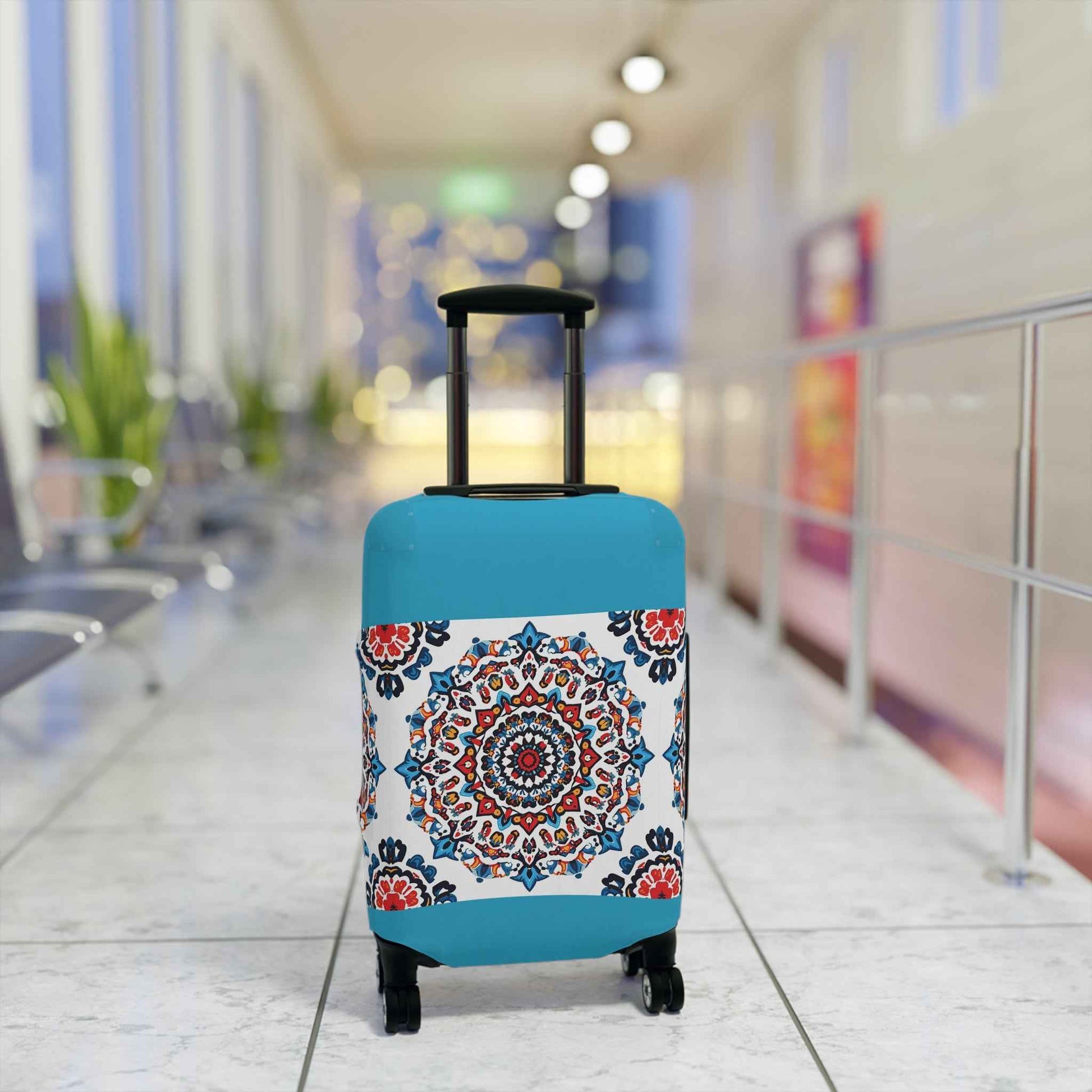 Colorful Mandala Luggage Cover - Travel in Style