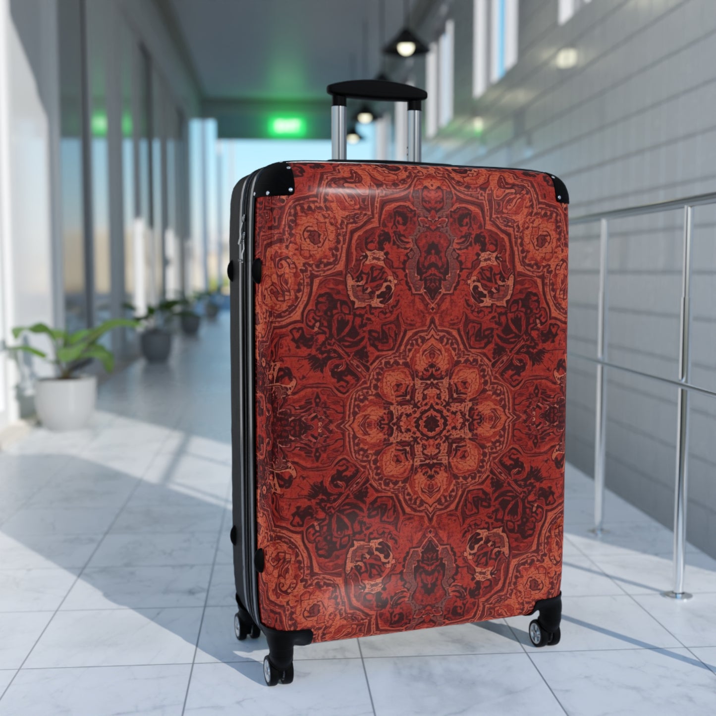 Stylish Travel Suitcases by Rosetta Creative Boutique, Bohemian Luggage, Patterned Bag for Adventurers, Trendy Baggage for Vacation, Unique Gift for Travelers - Rosetta Creative Boutique