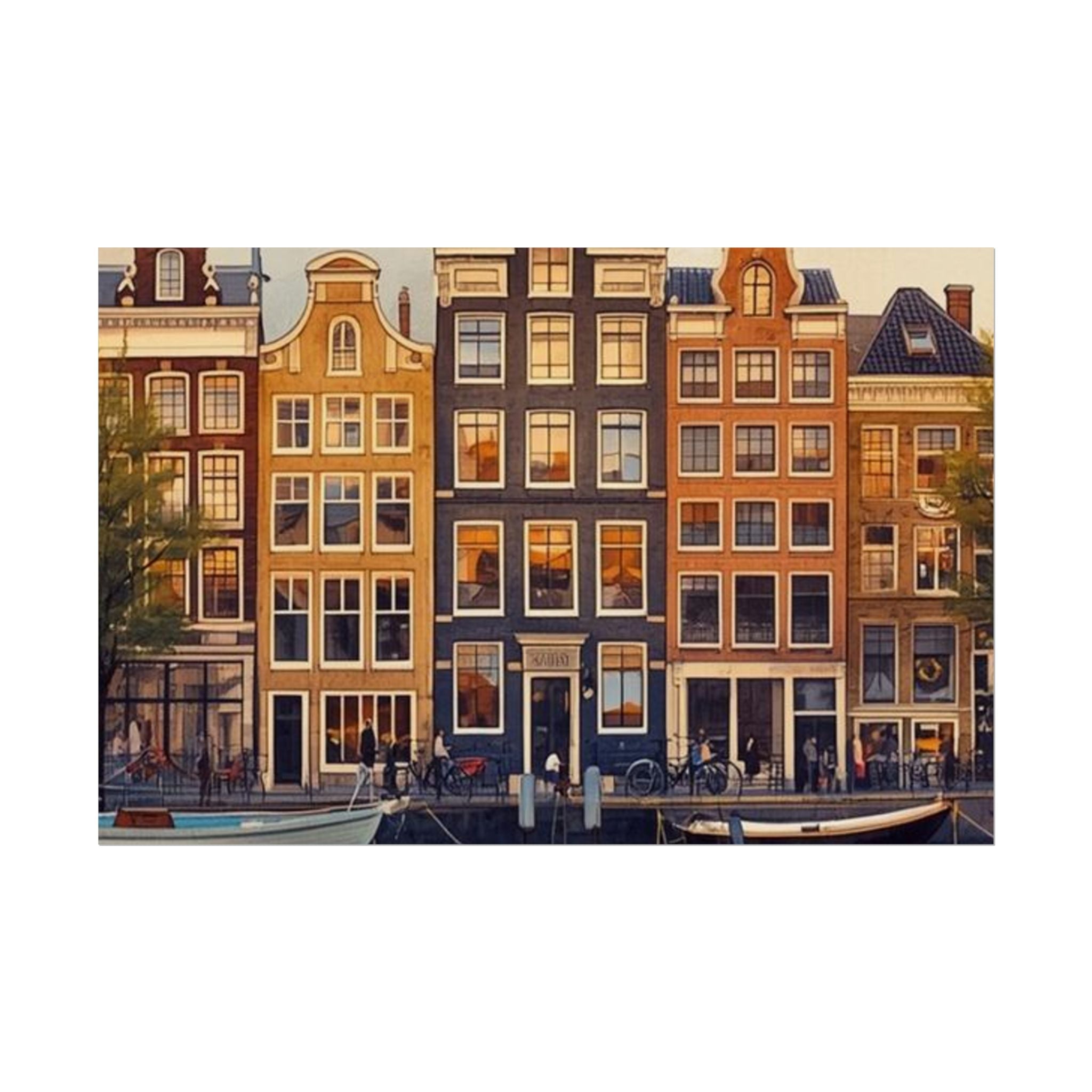 Amsterdam Rolled Posters Vintage City Art Travel Decor - Rosetta Creative Boutique