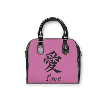 Stylish Love Shoulder Handbag with Love in Japanese – Elegant Tote for Everyday Use, Gifts for Friends, Valentine's Day, Fashion Accessories