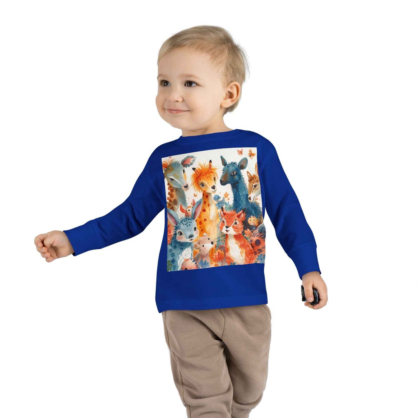 Cute Animal Friends Toddler Long Sleeve Tee