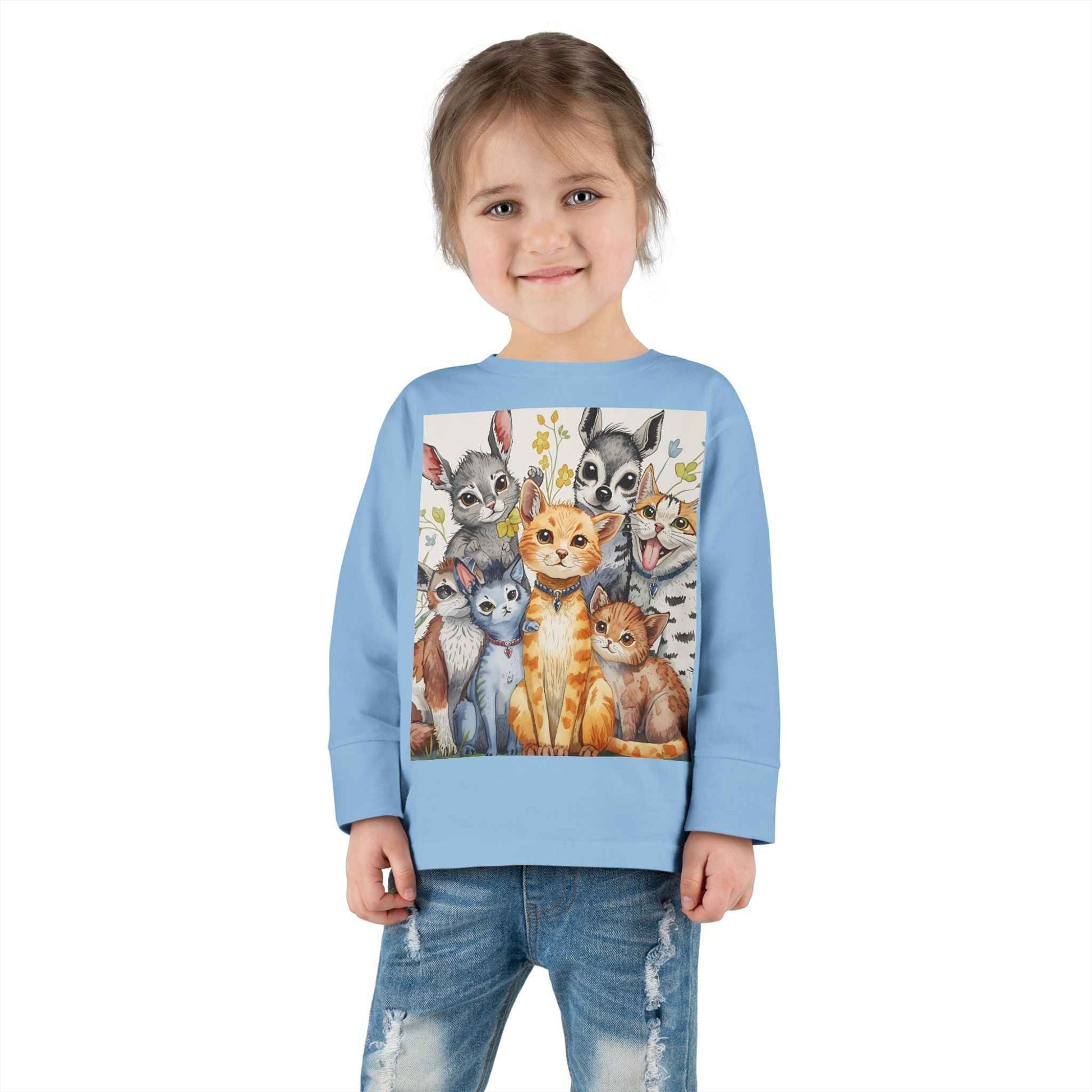 Adorable Animal Friends Toddler Long Sleeve Tee